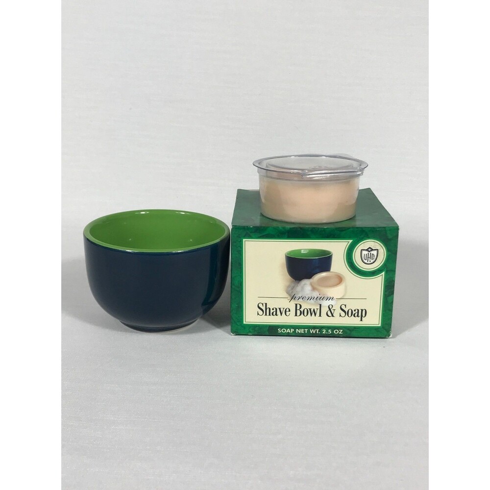Van Der Hagen Premium Shave Bowl & Soap 2.5oz Ceramic Wet Shaving Set Lot 2